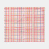 Hübsches Pastell-Karomuster Fleecedecke (Vorderseite (Horizontal))