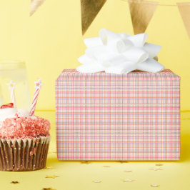 Hübsches Pastell-Karomuster Geschenkpapier