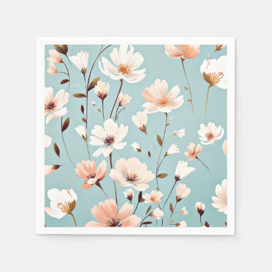 Hübsches Pastell-Muster Serviette (Vorderseite)