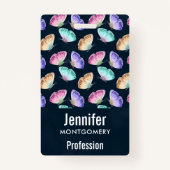 Hübsches Pastell-Watercolor-Schmetterlingsmuster Ausweis (Vorderseite)