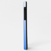 Hübsches Pastellblau Ombre und rosa Herz Case-Mate iPhone Hülle (Hinten/Links)