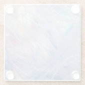 Hübsches Pastelleissplittermuster Glasuntersetzer (Rückseite)