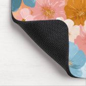Hübsches pastellfarbenes Blumenmuster Mousepad (Ecke)