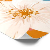 Hübsches pastellfarbenes Blumenmuster Poster (Ecke)