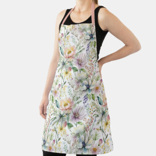 Hübsches pastellfarbenes Blumenmuster Schürze