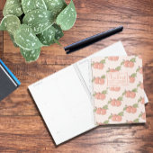 Hübsches Peach Muster Personalisiert Plane Planer