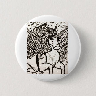 Hübsches Pegacorn im Flug Button