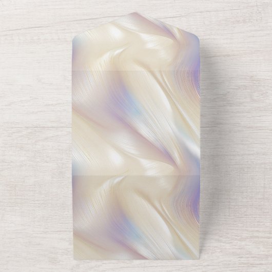 Hübsches Perl Lila Aqua All In One Einladung (Außenbereich)