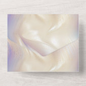 Hübsches Perl Lila Aqua All In One Einladung (Rückseite)