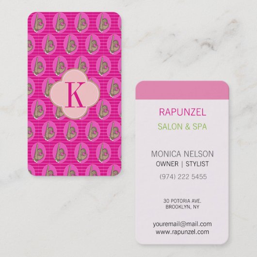 Hübsches Perlmuster Visitenkarte (Vorne/Hinten)