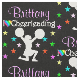HÜBSCHES PERSONALISIERT I LIEBE CHEERLEADFABRIC STOFF