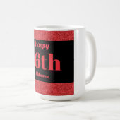 Hübsches personalisiertes Geburtstagsgeschenk 16. Kaffeetasse (VorderseiteRechts)
