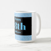 Hübsches personalisiertes Geburtstagsgeschenk 18. Kaffeetasse (VorderseiteRechts)