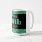 Hübsches personalisiertes Geburtstagsgeschenk 18. Kaffeetasse (VorderseiteRechts)