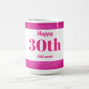 Hübsches personalisiertes Geburtstagsgeschenk - 30 Kaffeetasse