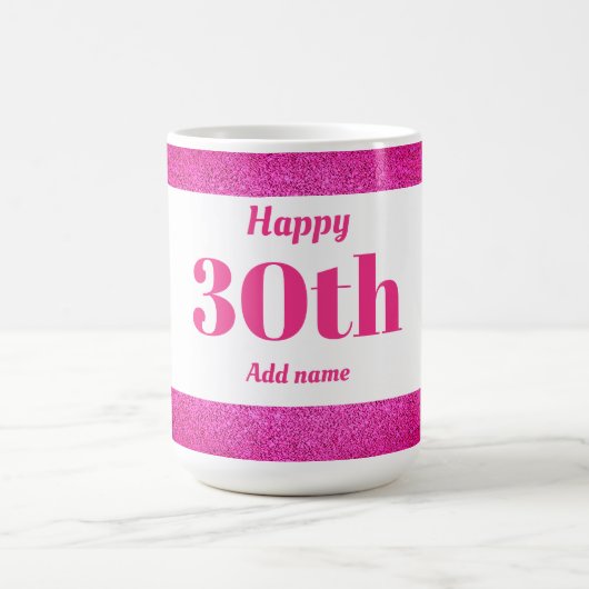 Hübsches personalisiertes Geburtstagsgeschenk - 30 Kaffeetasse (Mittel)
