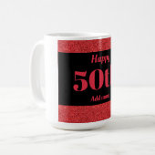 Hübsches personalisiertes Geburtstagsgeschenk 50.  Kaffeetasse (Vorderseite Links)
