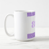 Hübsches personalisiertes Geburtstagsgeschenk 80. Kaffeetasse (Links)