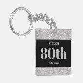 hübsches personalisiertes Geburtstagsgeschenk Schl Schlüsselanhänger (Vorderseite links)