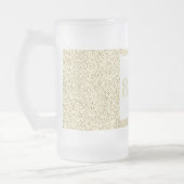 Hübsches personalisiertes Geburtstagsgläsergeschen Mattglas Bierglas (Links)