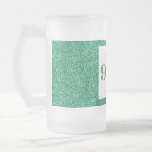 Hübsches personalisiertes Geburtstagsgläsergeschen Mattglas Bierglas (Links)