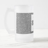 Hübsches personalisiertes Geburtstagsgläsergeschen Mattglas Bierglas (Links)