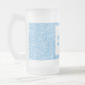 Hübsches personalisiertes Geburtstagsgläsergeschen Mattglas Bierglas (Links)