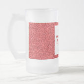 Hübsches personalisiertes Geburtstagsgläsergeschen Mattglas Bierglas (Links)