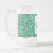 Hübsches personalisiertes Geburtstagsgläsergeschen Mattglas Bierglas (Links)