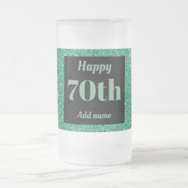 Hübsches personalisiertes Geburtstagsgläsergeschen Mattglas Bierglas