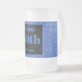 Hübsches personalisiertes Geburtstagsgläsergeschen Mattglas Bierglas (VorderseiteRechts)