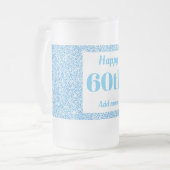 Hübsches personalisiertes Geburtstagsgläsergeschen Mattglas Bierglas (Vorderseite Links)