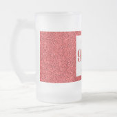 Hübsches personalisiertes Geburtstagsgläsergeschen Mattglas Bierglas (Links)