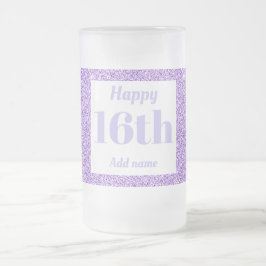 Hübsches personalisiertes Geburtstagsgläsergeschen Mattglas Bierglas