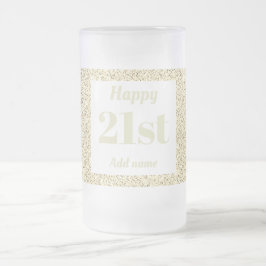 Hübsches personalisiertes Geburtstagsgläsergeschen Mattglas Bierglas