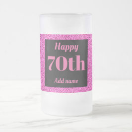 Hübsches personalisiertes Geburtstagsgläsergeschen Mattglas Bierglas