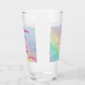 Hübsches personalisiertes Glück 17. Geburtstag Glas (Links)