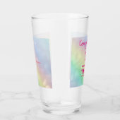 Hübsches personalisiertes Glück 50. Geburtstag Glas (Rechts)