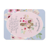 Hübsches Personalisiertes GODMOTHER-Gedicht Rosa B Magnet (Horizontal)