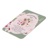 Hübsches Personalisiertes GODMOTHER-Gedicht Rosa B Magnet (Linke Seite)