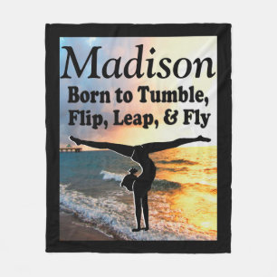 HÜBSCHES PERSONALISIERTES GYMNAST FLEECE BLANKET