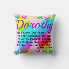 HÜBSCHES PERSONALISIERTES JEREMIAH 29:11 BUTTERFLY KISSEN