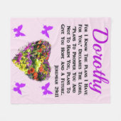 HÜBSCHES PERSONALISIERTES JEREMIAH 29:11 FLEECEDECKE (Vorderseite (Horizontal))