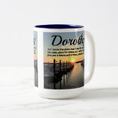 HÜBSCHES PERSONALISIERTES JEREMIAH 29:11 SONNENGES ZWEIFARBIGE TASSE (VorderseiteRechts)