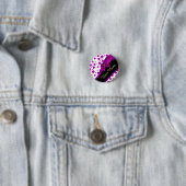 Hübsches personalisiertes magentarotes girly button (Beispiel)