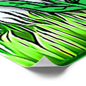 Hübsches Personalisiertes Märchen- und Einhornplak Poster (Ecke)