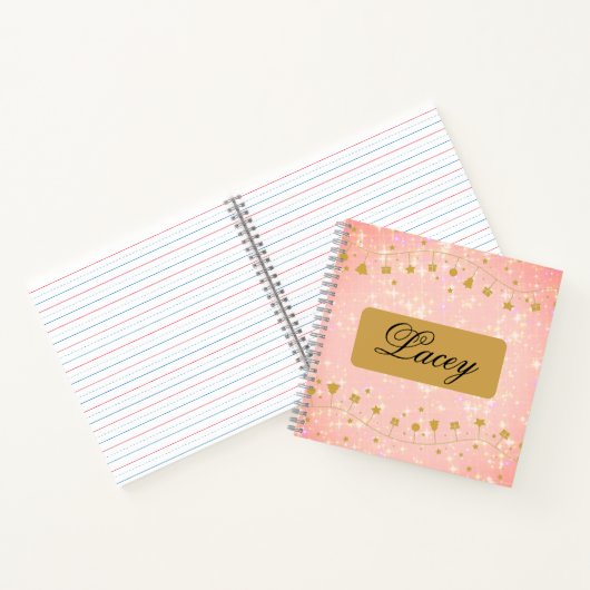Hübsches personalisiertes Notebook Notizblock (Innenseite)
