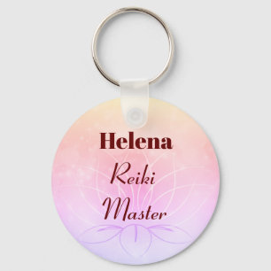 Hübsches personalisiertes Reiki-Masterdesign Schlüsselanhänger