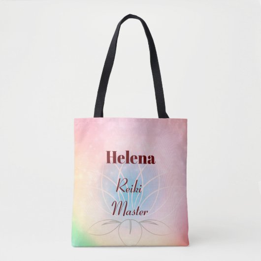 Hübsches personalisiertes Reiki-Masterdesign Tasche (Vorderseite)