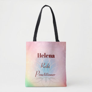 Hübsches personalisiertes Reiki Practitionerdesig Tasche